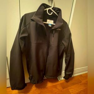 Columbia soft shell jacket, standard Medium size, water/wind resistant